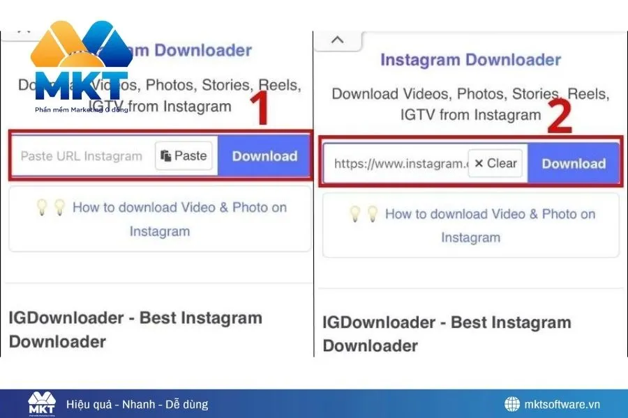 Lưu ảnh trên Instagram trên điện thoại bằng IGDownloader