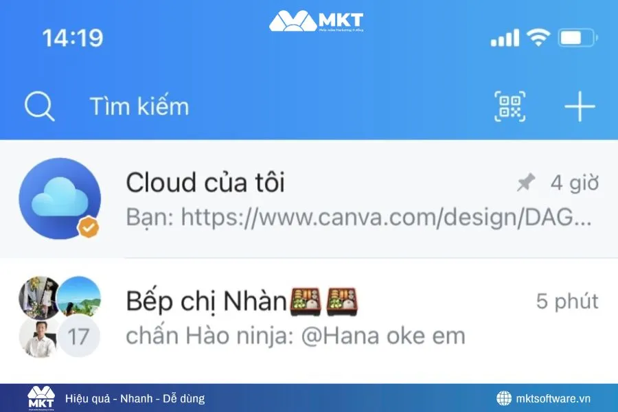 Tìm kiếm nick Zalo bạn bè trong nhóm chung