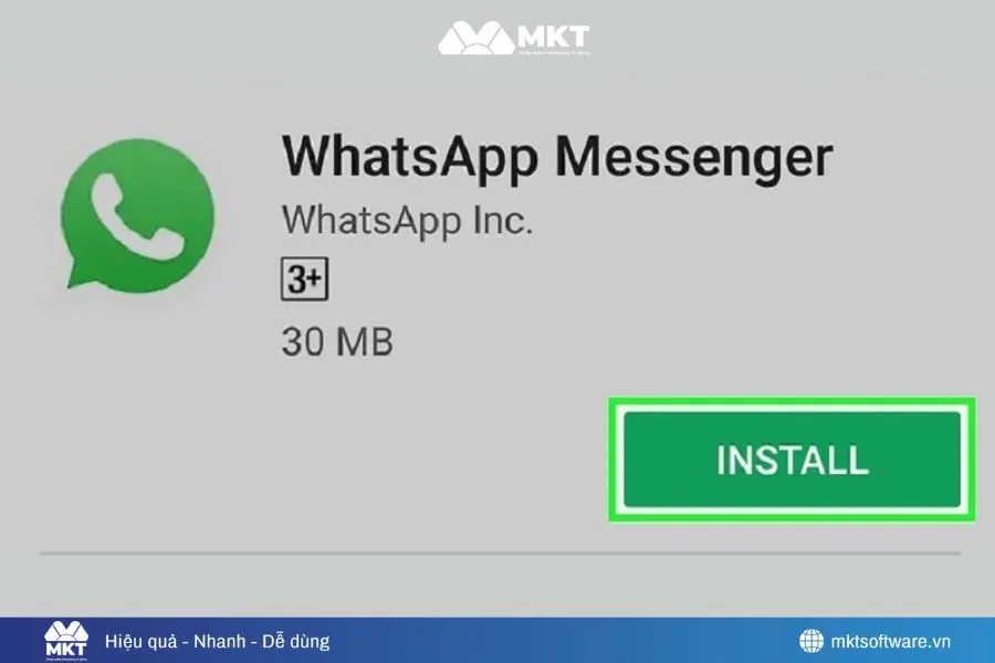 Tải WhatsApp và đăng ký bằng số điện thoại
