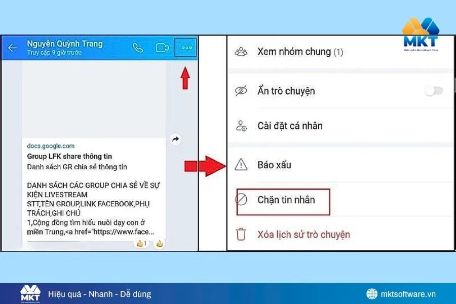 Cách chặn Zalo bạn bè