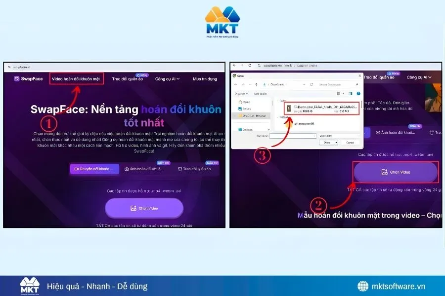 Cách ghép mặt vào video Tiktok bằng công cụ AI trên máy tính
