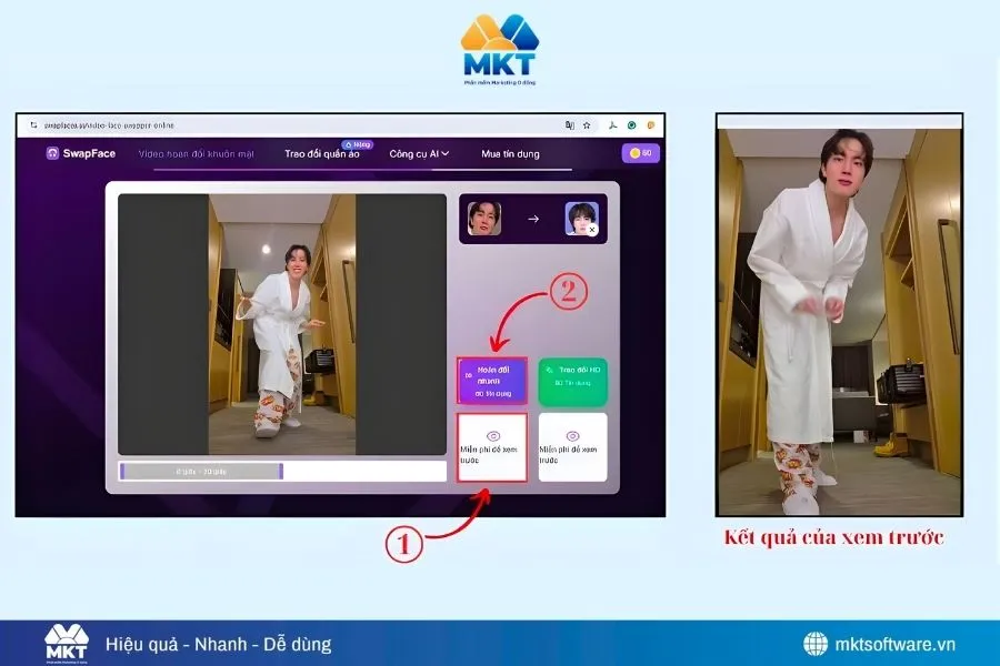 Cách ghép mặt vào video Tiktok bằng công cụ AI trên máy tính