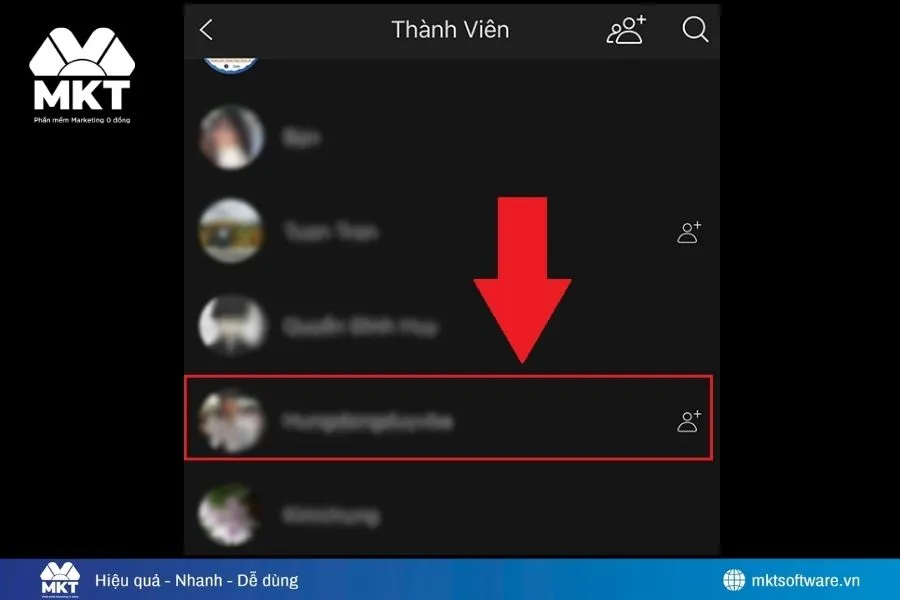 Tìm lại bạn bè đã xoá trên Zalo thông qua nhóm chat chung