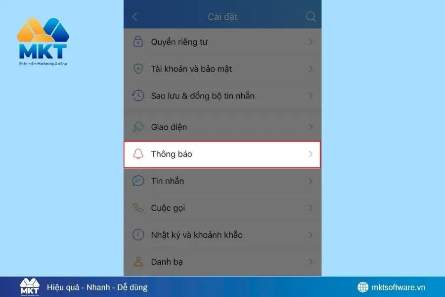 Cách tắt thông báo tin nhắn trên Zalo cho tất cả bạn bè và nhóm
