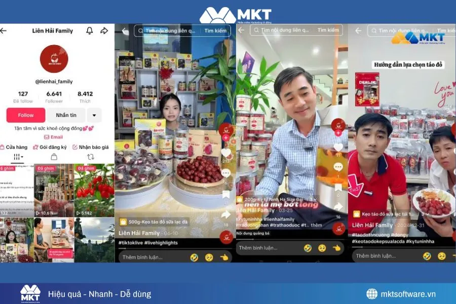 Minh họa về lượt views, seeding hiệu ứng lan tỏa mạnh mẽ cho kênh TikTok của anh Văn Thùy