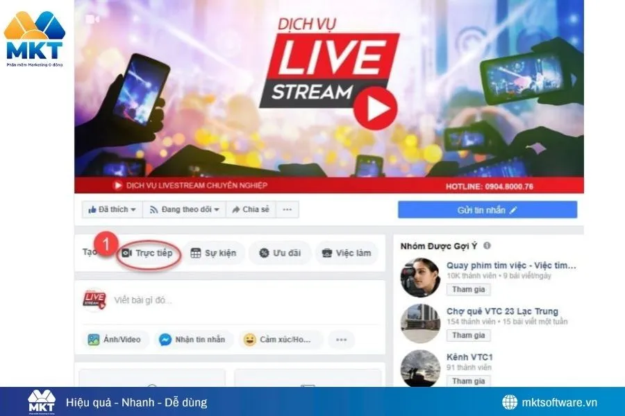 Sử dụng phần mềm hỗ trợ để livestream nhiều page Facebook