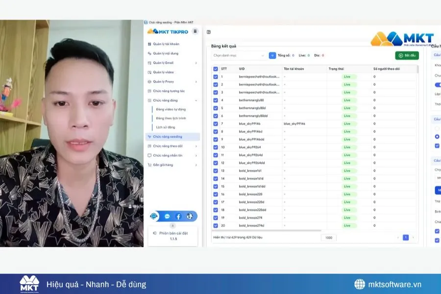 Case Study: Nana Gaming Tăng X10 Mắt Livestream TikTok Nhờ MKT TikPro