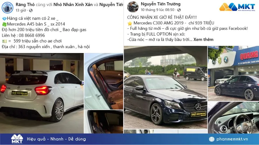 Phần mềm MKT Post giúp các bài đăng của anh Trường luôn hiện diện trước khách hàng