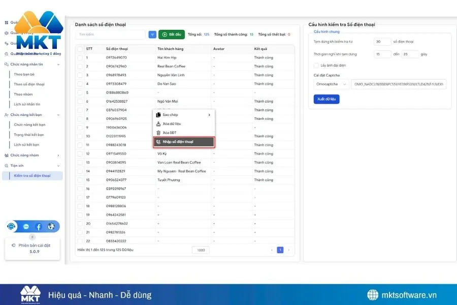 Gửi kết bạn tự động từ danh sách số điện thoại