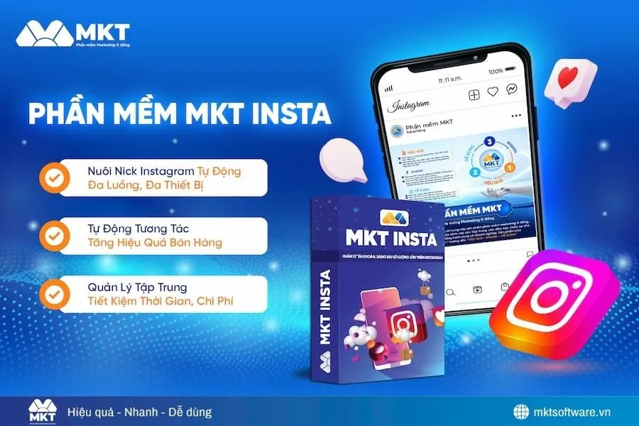 MKT Insta - Giải pháp tự động hóa cho mọi chiến dịch trên nền tảng IG