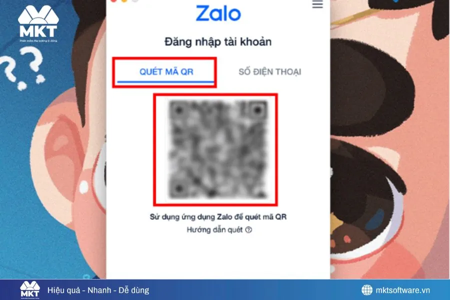 Chọn cách quét mã QR Zalo trên máy tính Chọn cách quét mã QR Zalo trên máy tính