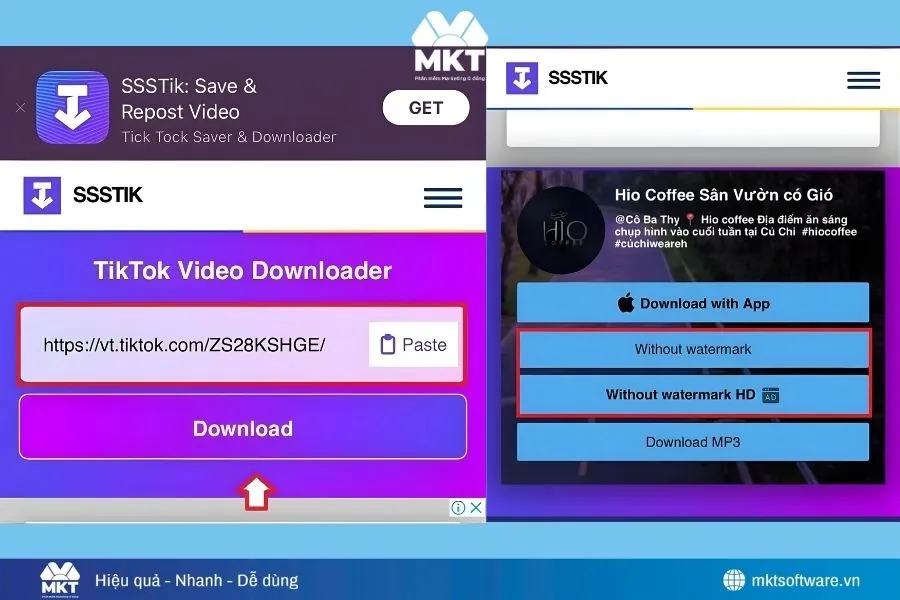 Xoá logo tiktok bằng TikTok Downloader
