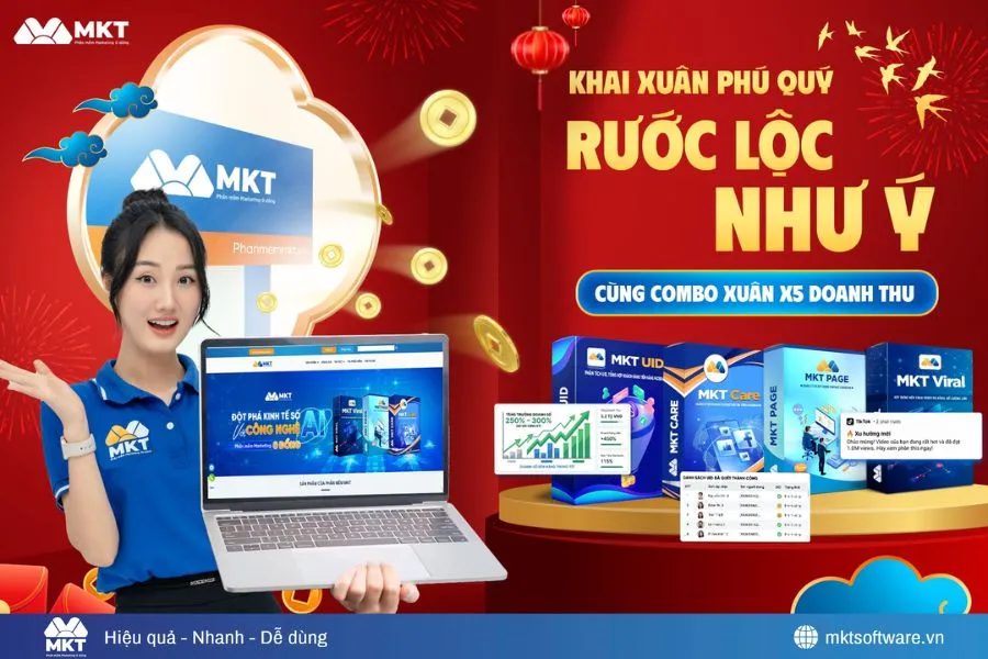 Combo phát tài MKT UID, MKT Care, MKT Zalo - Giải pháp dọn sạch kho hàng mùa cao điểm