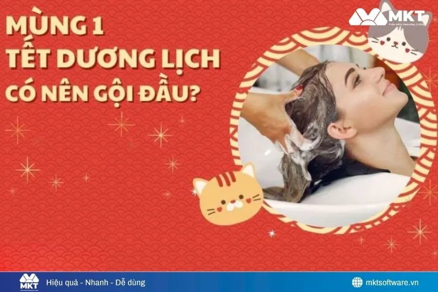 Mùng 1 Tết kiêng gội đầu vì sợ trôi đi tài lộc đầu năm.