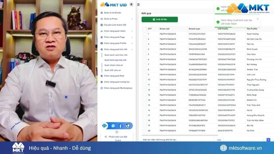 Feedback của bác sĩ Phạm Ngọc Vinh Quang về MKT Software