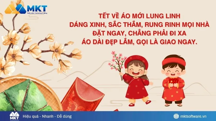 Thơ thả thính bán hàng hay ngày Tết
