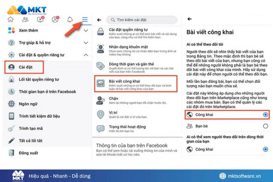 Nên bật chế độ theo dõi công khai trên Facebook để người lạ dễ dàng follow