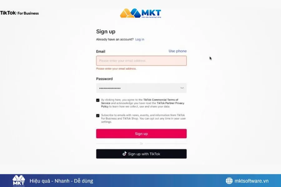Nhập địa chỉ email của bạn