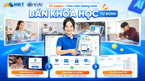 VI LEARN - Phần mềm thông minh bán khóa học tự động