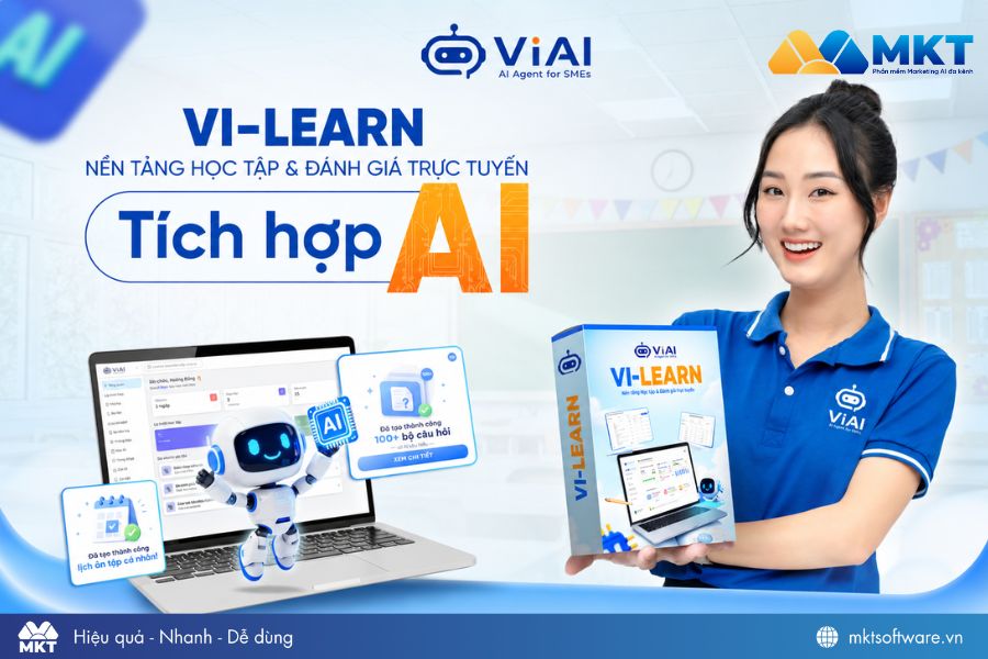 Ứng dụng AI học tập toàn diện - VI LEARN Ứng dụng AI học tập toàn diện - VI LEARN