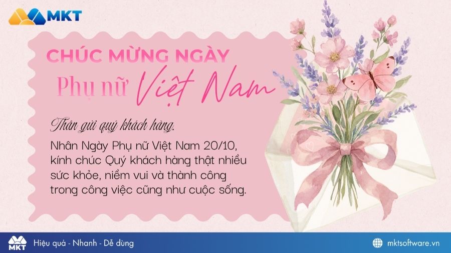 Lời chúc 20/10 cho khách hàng ngắn gọn