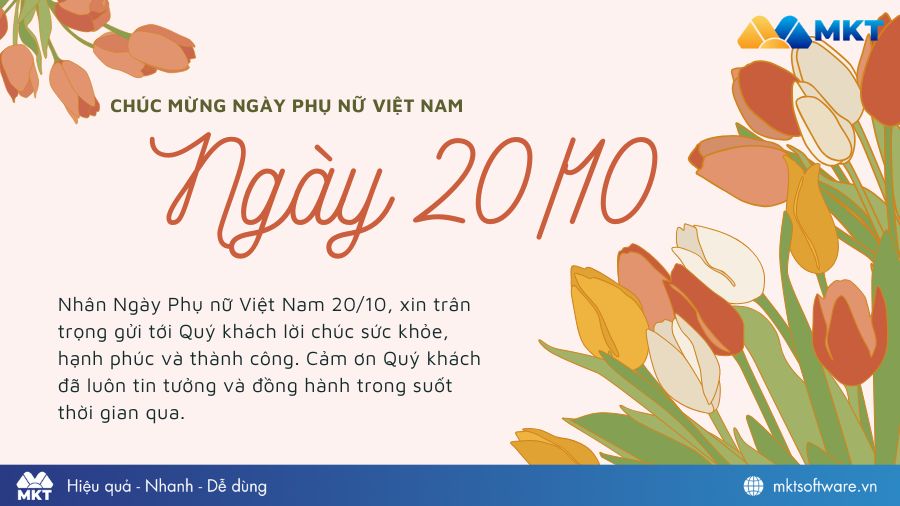 Lời chúc 20/10 cho khách hàng nữ chuyên nghiệp