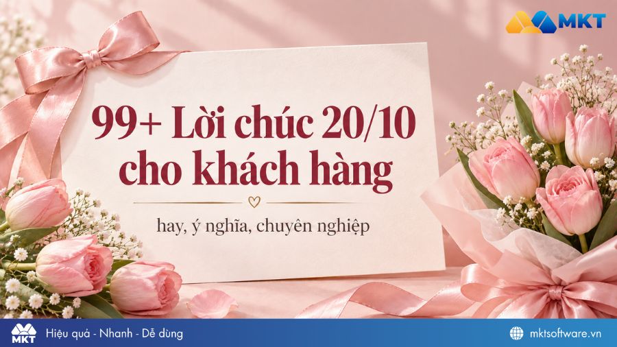 Mẫu lời chúc 20/10 cho khách hàng hay cho doanh nghiệp