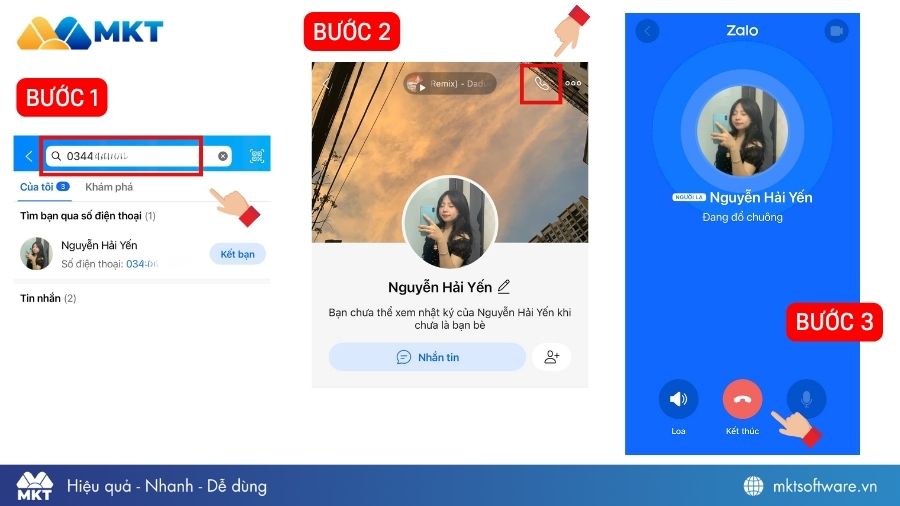 3 Bước hướng dẫn cách gọi Zalo khi chưa kết bạn