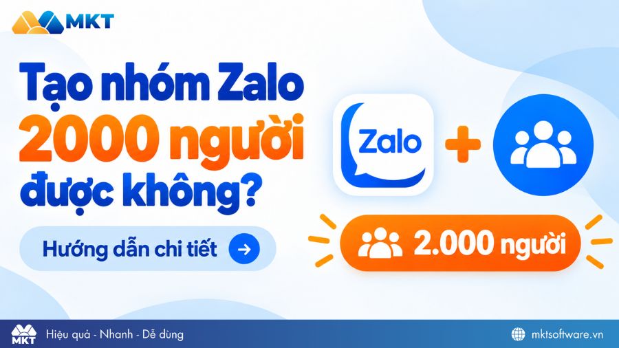 Có thể xây nhiều nhóm Zalo để đạt tổng 2000 thành viên