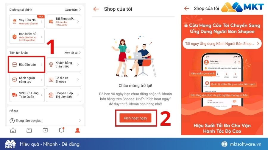 Tạo tài khoản bán hàng trên Shopee