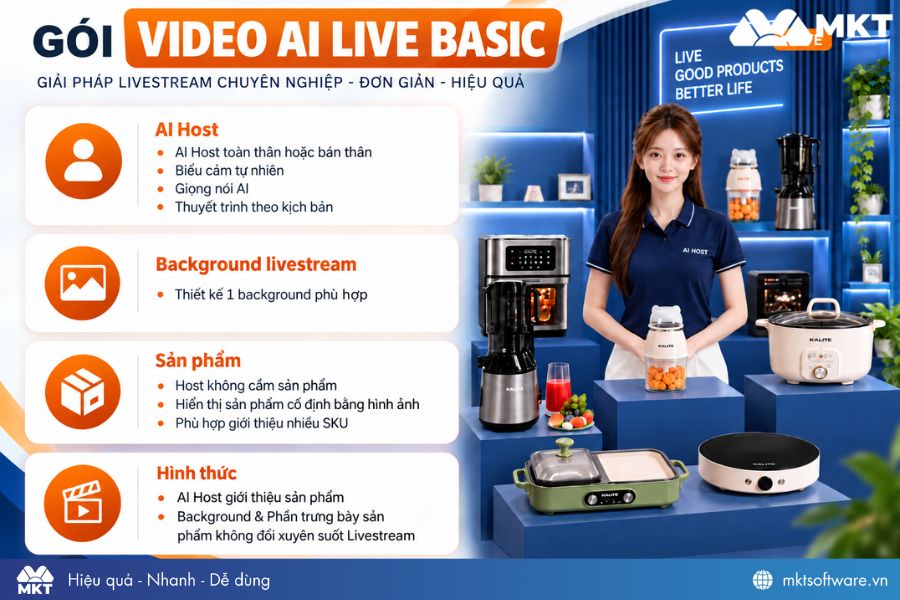Gói AI Livestream cơ bản