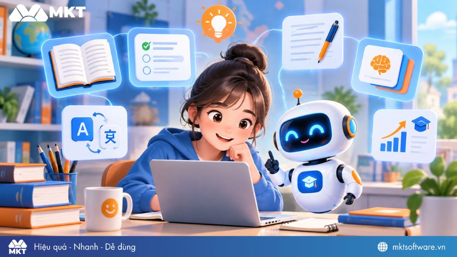 Ứng dụng AI học tập giúp học sinh học hiệu quả và chủ động hơn