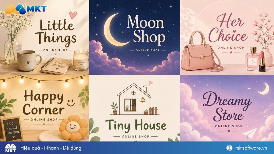 Tên shop bán hàng online hay bằng tiếng Anh