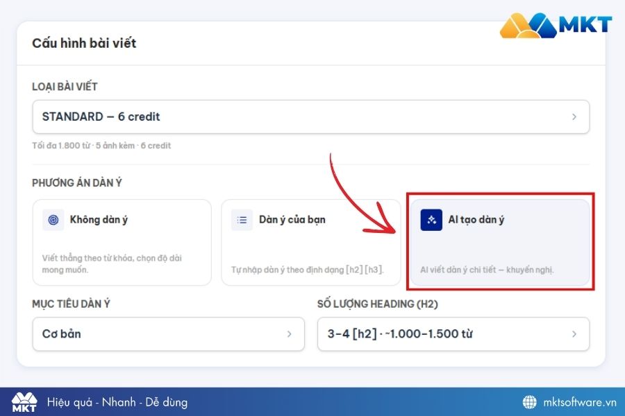 Tự động tạo dàn ý cho bài SEO bằng AI Tự động tạo dàn ý cho bài SEO bằng AI