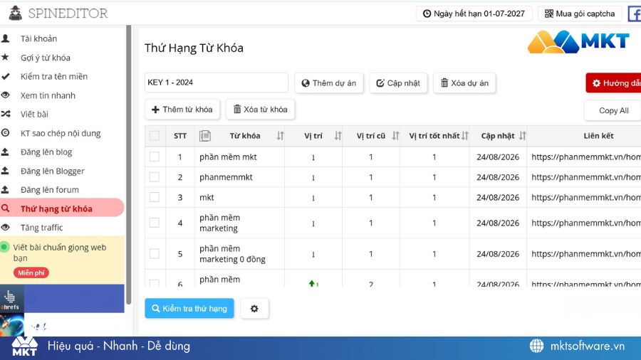 Spineditor – Công cụ SEO hỗ trợ kiểm tra thứ hạng từ khóa Spineditor – Công cụ SEO hỗ trợ kiểm tra thứ hạng từ khóa