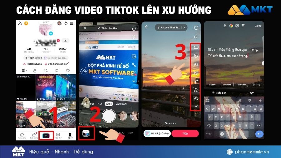 Đăng video lên TikTok