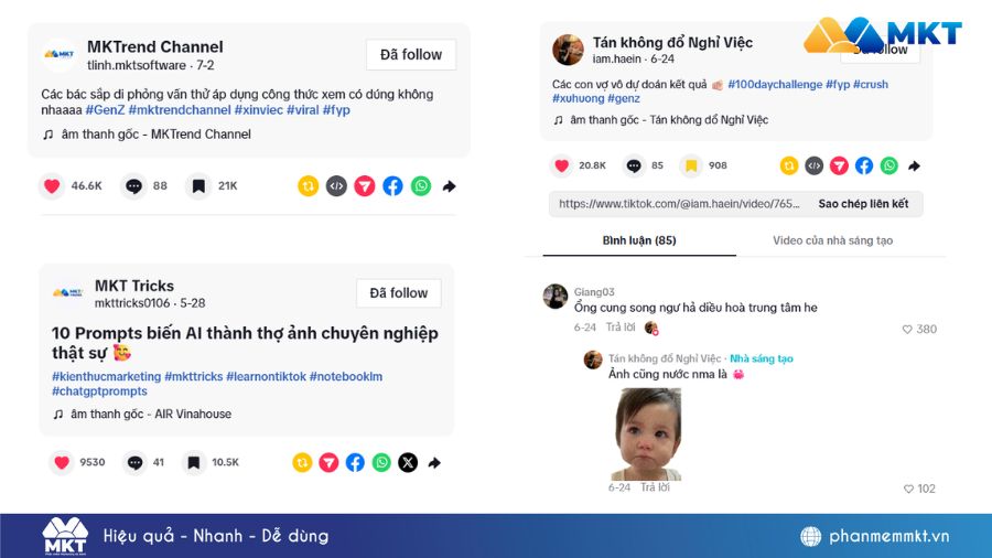 Tạo caption và hashtag hấp dẫn người xem