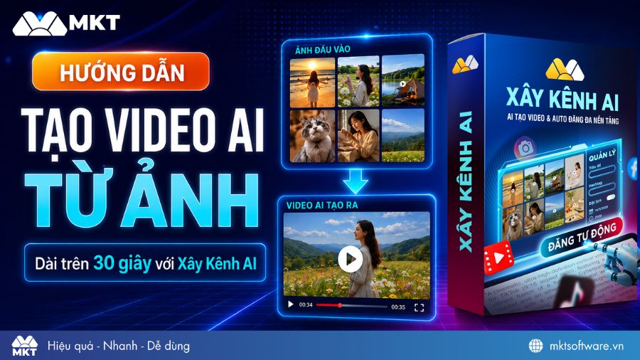 Xây kênh AI - web tạo video AI từ ảnh 