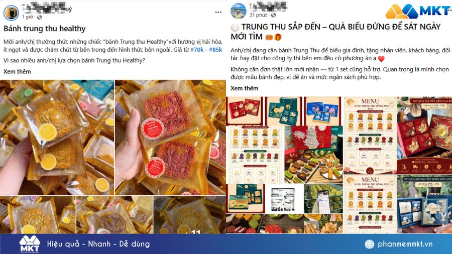 Các mẫu content bán bánh Trung Thu