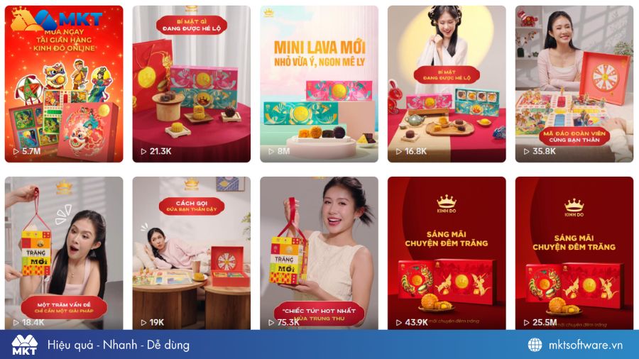 Bán bánh Trung Thu qua video ngắn