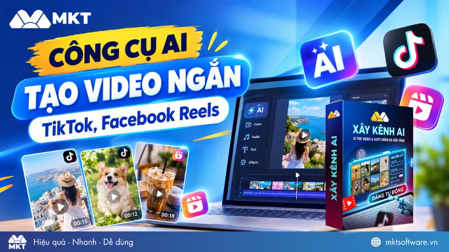 Xây kênh AI - AI tạo video ngắn hỗ trợ bán hàng hiệu quả