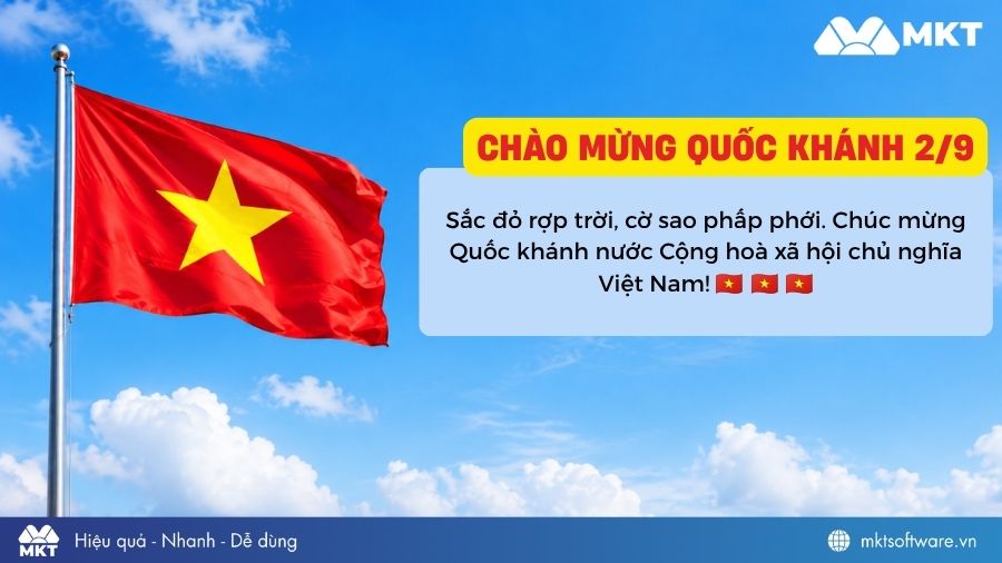 STT 2/9 hay, ngắn gọn mừng Quốc khánh