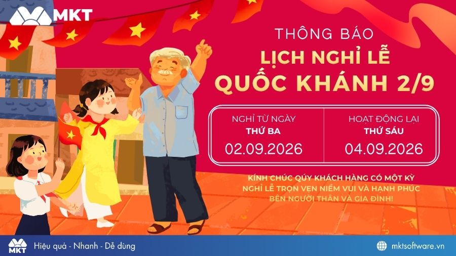 Mẫu banner thông báo nghỉ lễ 2/9 cho công ty