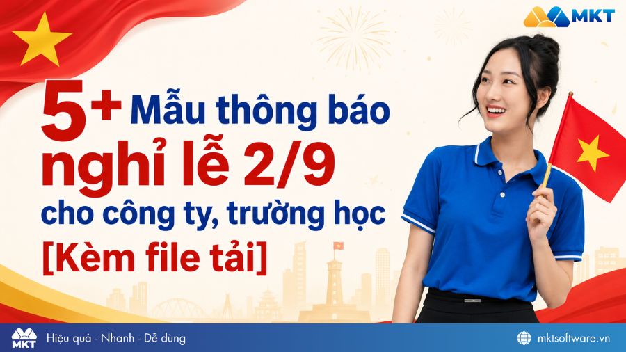 Tổng hợp mẫu thông báo nghỉ lễ 2/9 mừng Quốc khánh
