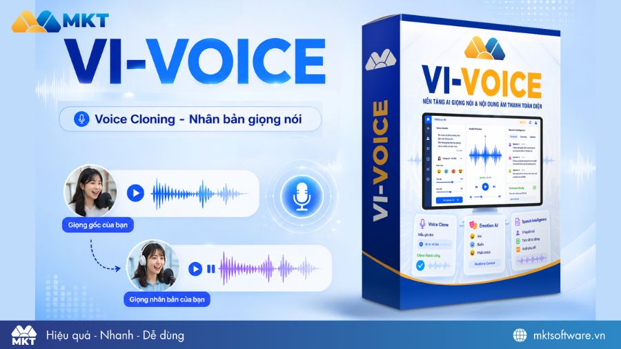 Nhân bản giọng nói dễ dàng với VI VOICE