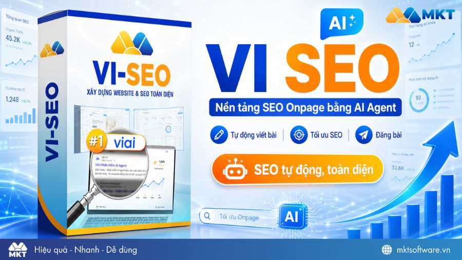 VI SEO - Nền tảng SEO Onpage bằng AI, auto viết bài, đăng website