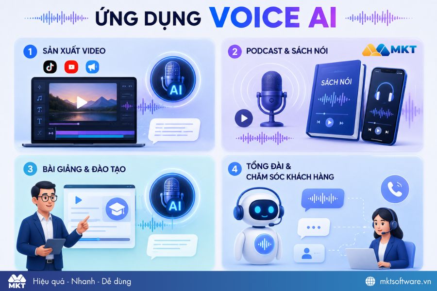Những cách ứng dụng Voice AI 