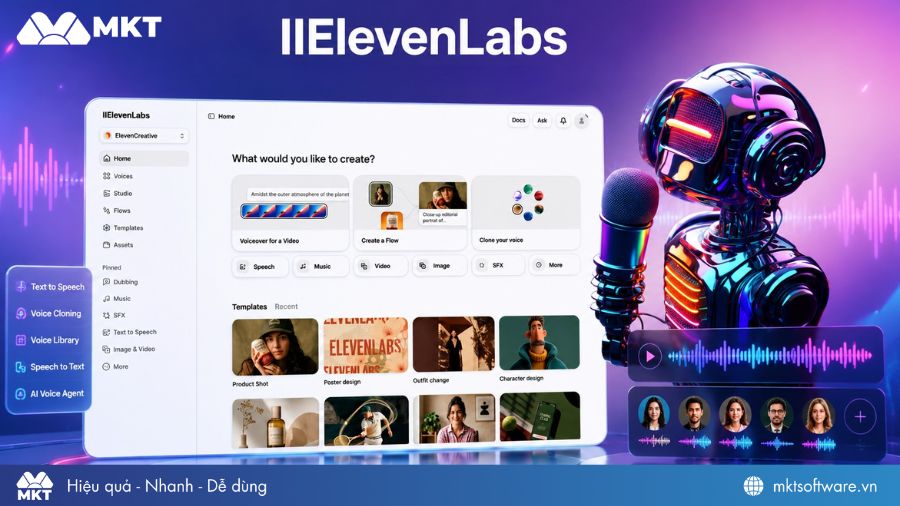 ElevenLabs - Công cụ Voice AI tạo giọng đọc tự nhiên