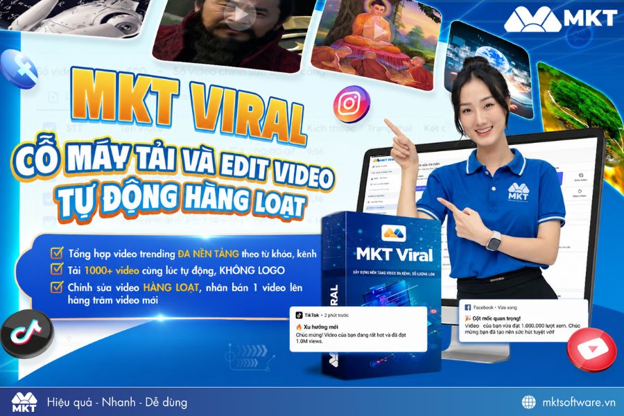 MKT Viral - Phần mềm tải video Douyin full HD, không logo MKT Viral - Phần mềm tải video Douyin full HD, không logo
