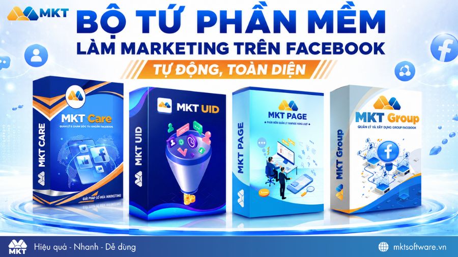 Tăng tương tác Facebook bền vững với MKT Software